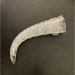 Crystal Horn, Vase, Cornucopia Vintage